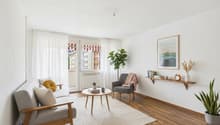 Wohnzimmer möbliert