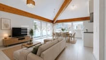 Pièce à vivre lumineuse - Home Staging