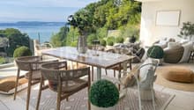 Terrasse avec vue sur le lac