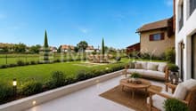 Agréable terrasse avec vue sur la campagne