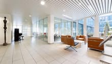 Repräsentativer Empfang mit stilvoller Lounge
