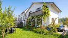 Hausrückseite mit Garten