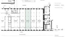 Raised ground floor, Workshop, Interior spaces 0.4 to 0.7, Stairs, Ground level entrance