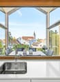 Herrliche Aussichten dank komplett verglaster Loggia