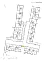 Floor plan of Wohngebaude with multiple houses labeled as A, B, C, D, E, F with each having parking spaces.