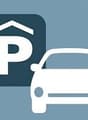 Icon showing a parking space with a car beside it