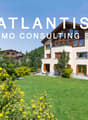 2 story house, wooden exterior, beige walls, large windows, balcony, garden, mountain view