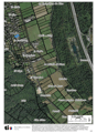 Topographical map with various labeled locations and a scale of 1:5000. It shows different land areas, bodies of water, and roads. The map includes a legend and references to the source of the data.