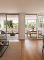 Visualisierung Wohn-/Esszimmer mit Wintergarten