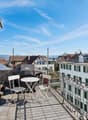 Dachterrasse mit Blick Richtung Zürichsee