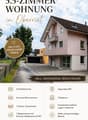 5.5-room apartment in Oberriet, featuring a spacious layout with4 bedrooms, a large living room, a kitchen/dining room, a bathroom with shower, bathtub, and WC, and two balconies. The property is family-friendly and located in a bright and spacious area.