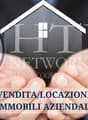 Advertisement poster for HTIC NETWORK GROUP showcasing global coordination and local expertise for selling and leasing properties.