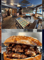 Table with bottle, Food, Interior, Bar, Gaming table, Counter with stools