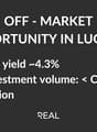 Off-market opportunity in Lugano with a net yield of approximately 4.3% and an investment volume of less than CHF 10 million.
