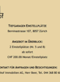 Available storage units in an underground garage, available immediately for CHF 200.00 per month.