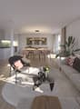 open plan living room and dining room, 3 bedrooms, kitchen, balcony, windows, modern interior design