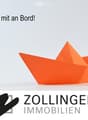 Papier Schiff mit Banner