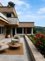Terrasse virtuell möbliert