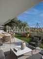 Terrasse privative et ensoleillée (aménagement virtuel)
