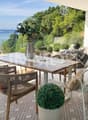 Terrasse avec vue sur le lac