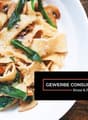 Pasta with mushrooms and spinach