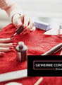 Nail polish, nail polish remover, nail file, nail clipper, nail polish bottles, red towel