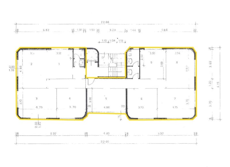 Uffici da ca. 260 m² a ca. 600 m² in palazzina di standing superiore con posti auto (13)