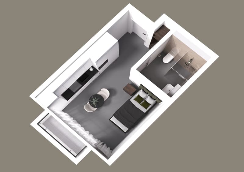 11m2 - vollmöbliertes Apartment - BASIC (2)
