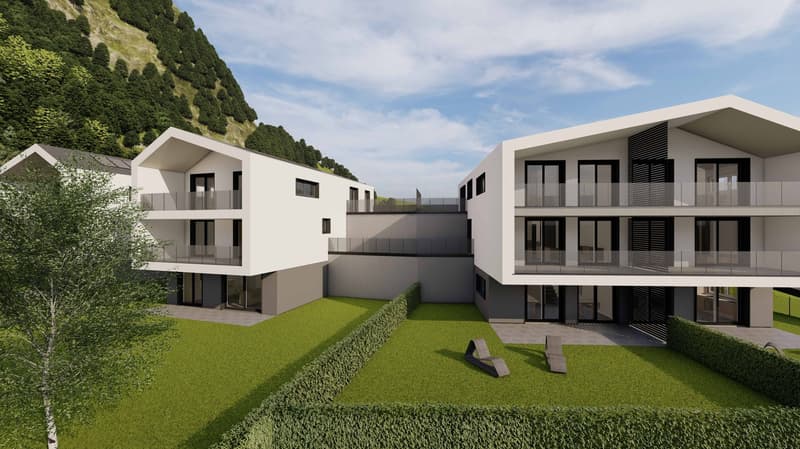 Nuovo Duplex in costruzione con vista sui Castelli di Bellinzona (2)