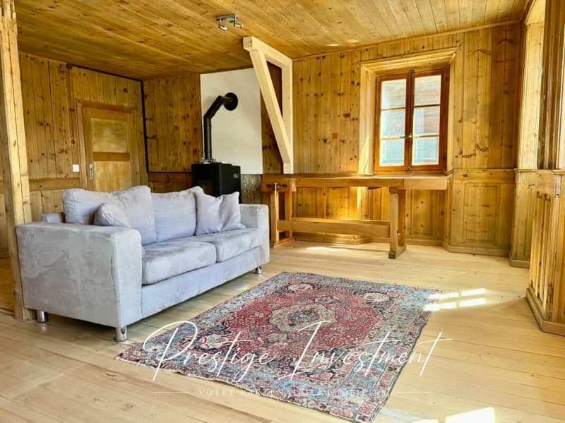 MAGNIFICO DUPLEX RINNOVATO DI 3,5 LOCALI + LOCALE/LABORATORIO - MASE (MONT-NOBLE) (2)
