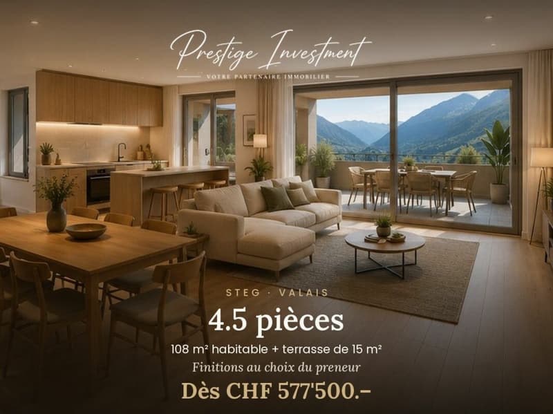 Neue 4.5-Zimmer-Wohnung · 124 m² + Terrasse 36 m² · Steg (VS) Kopie (1)