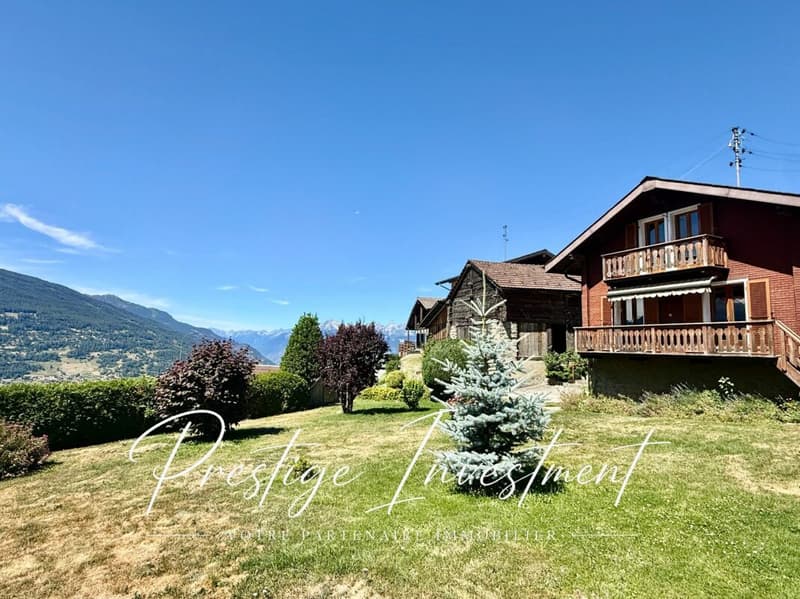 Affascinante chalet di 4,5 locali con annessi - Nax (2)