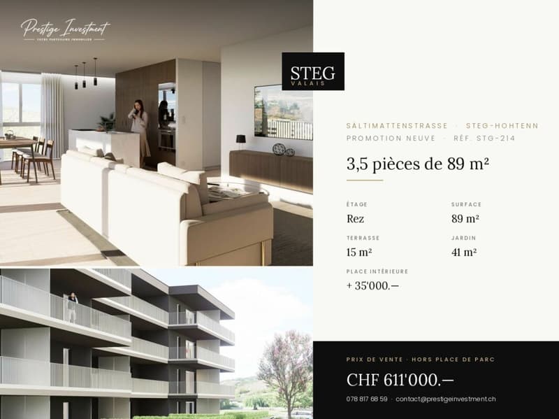 STG-214 ? 3,5 pièces de 89 m² au rez, CHF 611'000.-- (1)