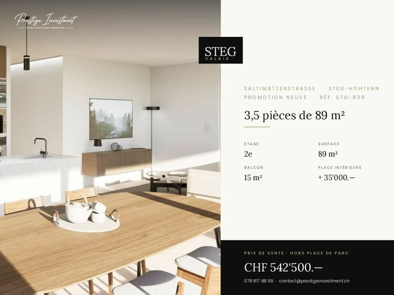 STG-836 ? 3,5 pièces de 89 m², 2ème étage, CHF 542'500.-- (1)