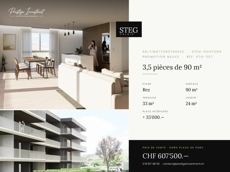STG-307 ? 3,5 pièces de 90 m², rez, CHF 607'500.-- (1)