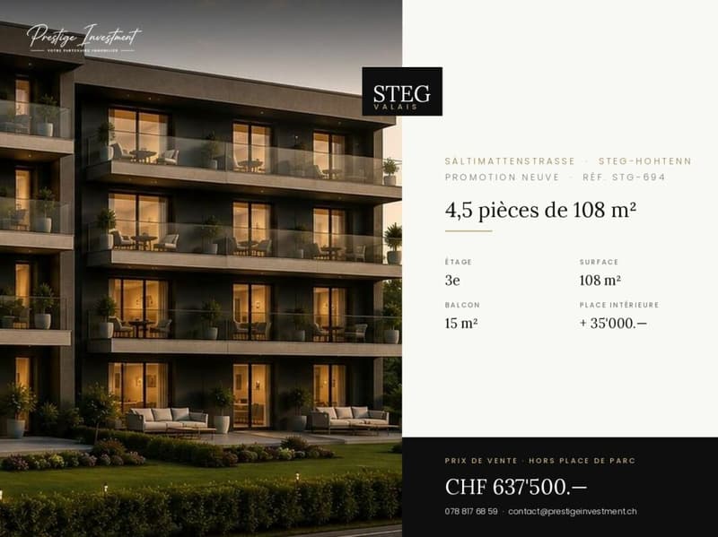 STG-694 ? 4,5 pièces de 108 m², dernier étage, CHF 637'500.-- (1)