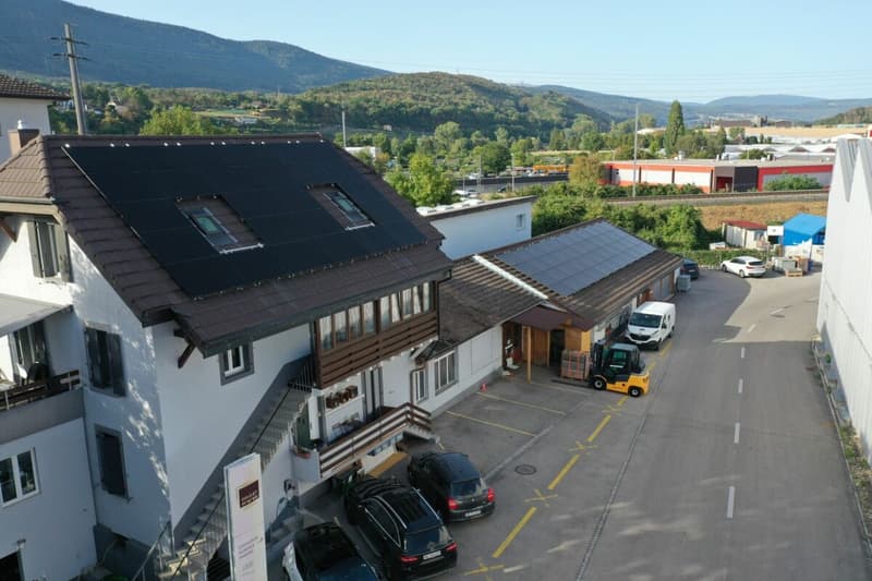 Saint-Blaise - Grande officina con uffici e showroom annesso a una casa di 2 unità abitative (17)