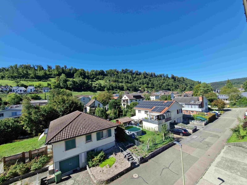 Aussicht vom Wohnzimmer Richtung Nordwest