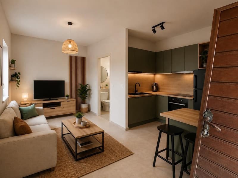 Studio rénové avec terrasse et beaux volumes à Riddes (3)
