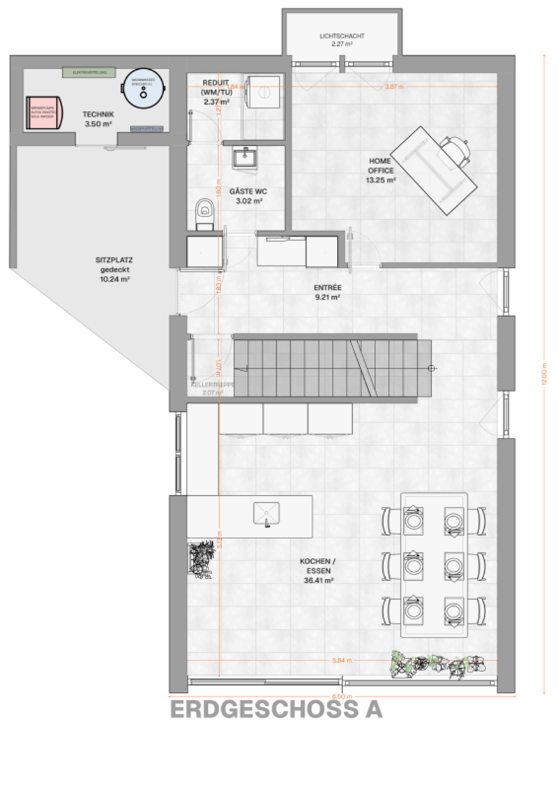 Neubau von drei modernen Upside Down Einfamilienhäuser in der Seelandgemeinde Jens (10)
