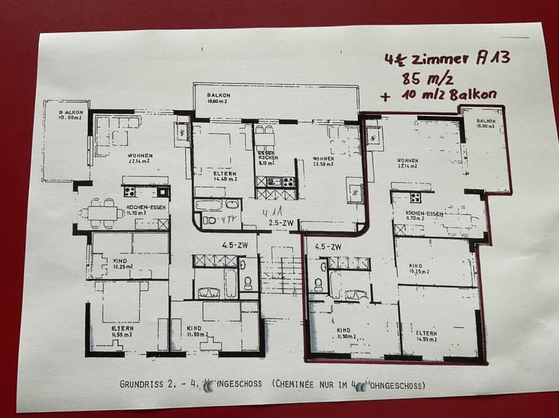 Charmant appartement 4.5 pièces avec grand balcon (1)