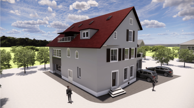 Maisonette de trois étages avec terrasse, lumière & structure (5)