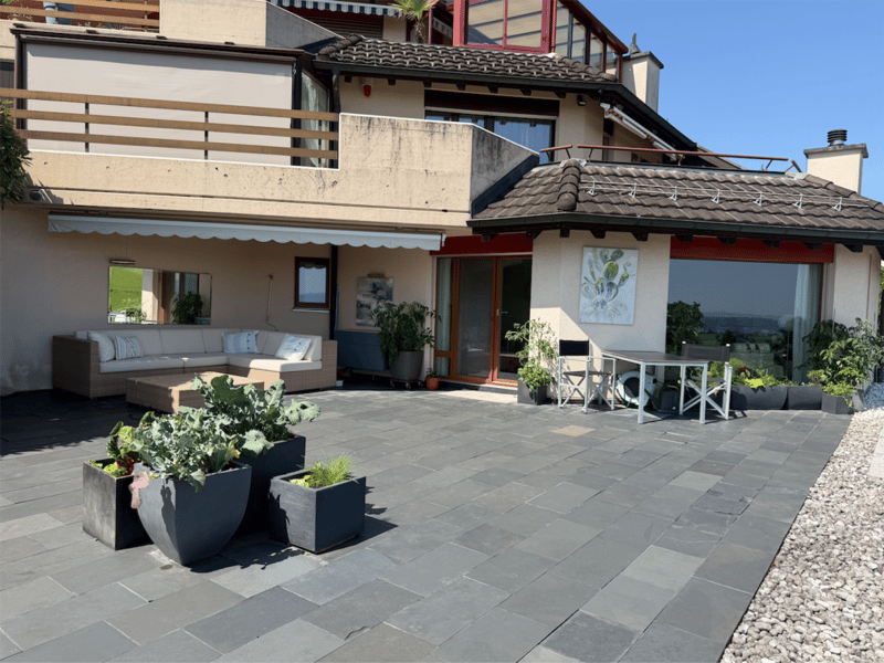 3.5 room terrace house in a quiet, sunny location with unobstructable views of Lake Zurich and the Alps (10)