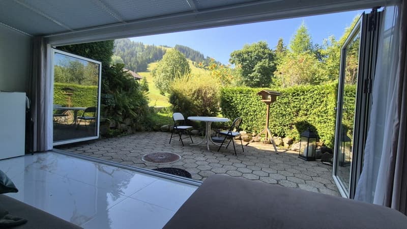 Über dem Nebel, mitten im Sonnenschein ? Renoviertes Bijou in Wirzweli mit Pisten-/Bergblick (2)