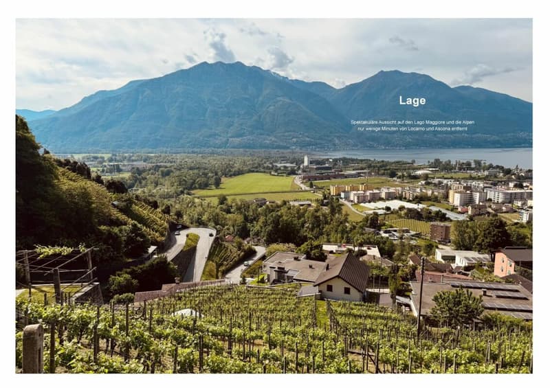 Terreno edificabile con permesso di costruire a Gordola (vista lago) (1)