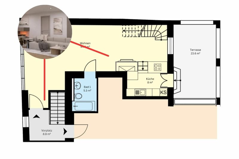 Jetzt noch mitbestimmen | Maisonette mit Wohnkomfort, Offenheit und Rückzugsmöglichkeiten (5)