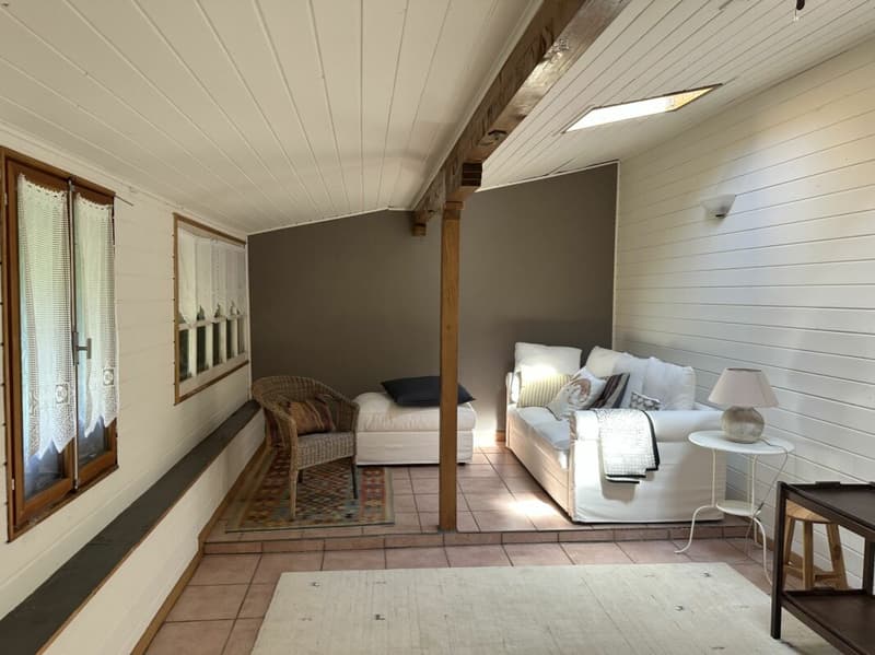 Tessiner Haus auf dem Hügel Artore in Bellinzona renoviert, mit Atelier und Garten (14)