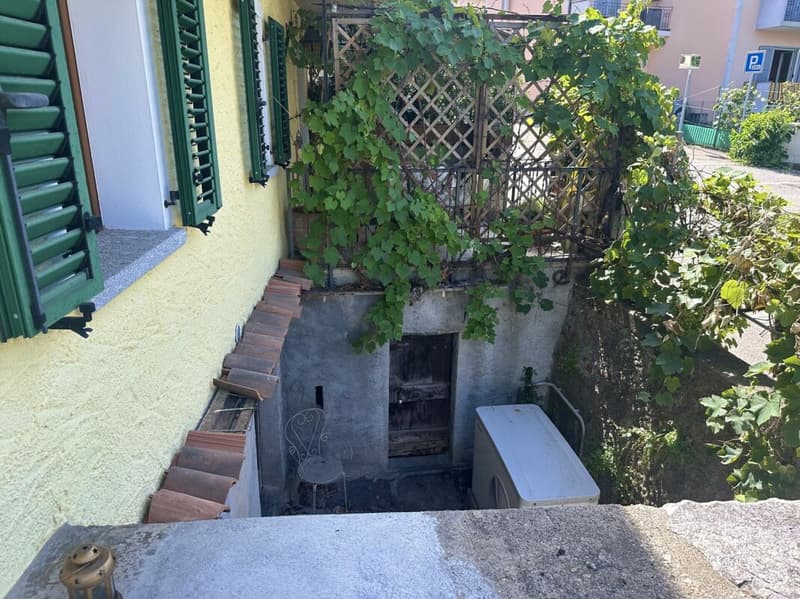 Tessiner Haus auf dem Hügel Artore in Bellinzona renoviert, mit Atelier und Garten (3)