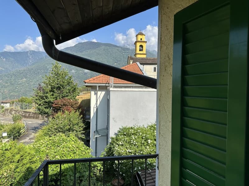 Tessiner Haus auf dem Hügel Artore in Bellinzona renoviert, mit Atelier und Garten (10)