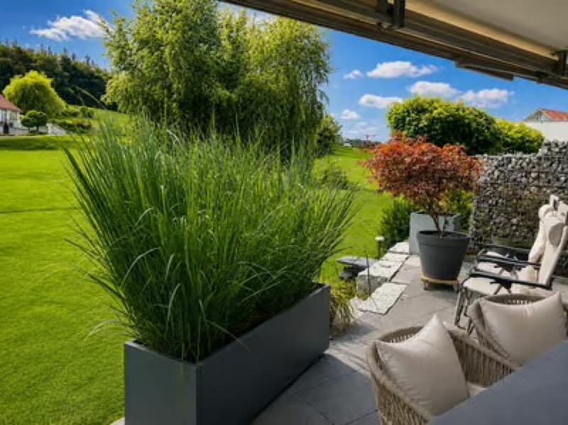 110 m² Gartenwohnung mit viel Privatsphäre + ca. 200 m² Aussenbereich - Gartenwohnung mit EFH-Gefühl (1)